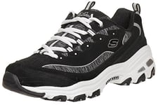 Skechers D'Lites Me Time Basket tendance, pour femme, noir (BKW), 36 EU