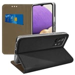 Folio Case for Samsung Galaxy A33 5G Magnetic Cover Card-holder Stand Black