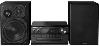 Panasonic SC-PMX94EG-K Micro HiFi System (120 W RMS, Digital DAB+, CD, FM, Bluetooth, USB, AUX) Black & Amazon Basics Toslink optinen digitaalinen ään