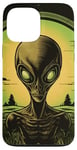 Coque pour iPhone 13 Pro Max Tête d'extraterrestre verte mignonne visage OVNI || Alien