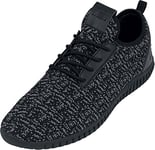 Urban Classics Homme Chaussures de Course légères tricotées Basket, Multicolore Black Grey Black, 38 EU