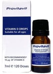 Provitavit Vitamin D Drops Newborn Baby to Adult - 10μg (400 IU) 7 ml - 4 Months