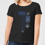 Star Wars The Resistance Black Women's T-Shirt - Black - XXL - Black