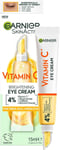 Garnier Eye Cream, With 4% Vitamin C, Brightening Eye Treatment For Dark Under