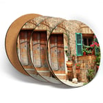 4 x Coasters  - Charming Old House Spain  #44556