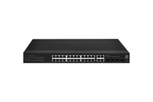 LevelOne Hilbert 28-Port Industriel Gigabit Smart Lite Commutateur, 24 X RJ45