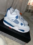 UK 6 / EU 40  Air Jordan 4 Military Blue GS Ship Same Day