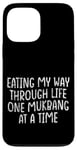 Coque pour iPhone 13 Pro Max Eating My Way Through Life One Mukbang At A Time --