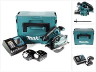 Makita DCS 553 RGJ akkupyörösaha metallille 18V 150 mm + 2x akku 6,0Ah + laturi + Makpac