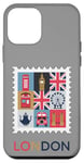 iPhone 12 mini London Stamp with Iconic Landmarks - London Souvenir Case