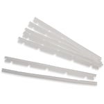 6x Languettes en caoutchouc compatible avec Neato BotVac 80, BotVac 85 aspirateur-robot - Lot de lamelles de rechange incl. racleur, blanc - Vhbw