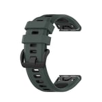 Garmin Fenix 2 Sapphire / Quit / Descent MK1 - Silikon klockarmband 26 mm - Grön/svart