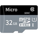 TF Card Micro SD Card Suuri kapasiteetti U1 Class 10 TF Card High Speed Muistikortti matkapuhelimeen Kameran Kojekameran näyttö Musta Harmaa 32GB