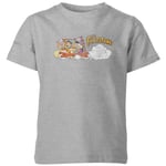 The Flintstones Family Car Distressed Kids' T-Shirt - Grey - 7-8 Years - Grey