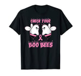 Boo Bees Couple Breast Cancer October Pink Halloween Costume T-Shirt