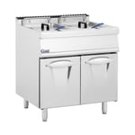 Royal Catering Dobbelt frituregryde med underskab - 30 kW 120 200 °C flaskegas / naturgas