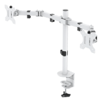 DELTACO GAMING – WA86 Dual-monitor desk arm, 13"-32" monitors (GAM-040-W)