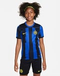 Inter Milan 2023/24 Stadium (hjemmedrakt) Nike Dri-FIT fotballdrakt til store barn