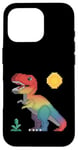 iPhone 16 Pro Pixel Dinosaur Retro Style - 8-Bit Dino Graphic Case