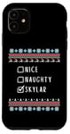 Coque pour iPhone 11 Gentile Coquine Noël Skylar Pull Moche