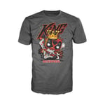 Funko Pop! Tee: Deadpool - King Deadpool - Large - T-Shirt - Clothes - Gift Idea - Short Sleeve Top for Adults Unisex Men and Women - Official Merchandise - Movies Fans