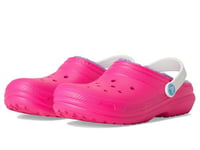 Crocs Unisex Kids Classic Lined K Clog, Pink Crush Multi, 12 UK