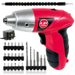 Mini Rechargeable Cordless Electric Screwdriver Drill Tool + Bits + Flexible Ext