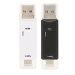 Kortinlukija 3 in 1 USB2.0 Micro Type C monitoiminen nopea, tukeva ja vakaa muistikortinlukija