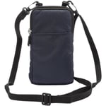 Mobiltelefon midjeväska, crossbody mobiltelefonväska, utomhus rese nylon axelväska, med bältesögla karbinhake Navy blue 9*16.5*3.0CM