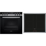 Siemens PQ521DB1ZM iQ500 Plaque de cuisson vitrocéramique commandée par cuisinière 59,4 cm de large, activeClean – Auto-nettoyage automatique, cookControl30 – Programmes automatiques