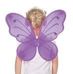 Caritan-480090 Ailes de Fee Mauve Déguisements, Fille, 480090, Noir/Jaune