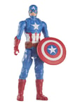 Marvel Avengers Titan Hero Captain America Toys Playsets & Action Figures Action Figures Multi/patterned Marvel