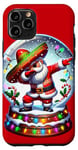 iPhone 11 Pro Mexican Santa Claus Dabbing Christmas Sombrero Cholo Case