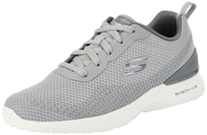 Skechers Homme air Dynamight Bliton Baskets, Maille synthétique Grise, 44 EU