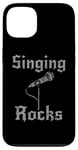 Coque pour iPhone 13 Singing Rocks, chanteur chanteur musicien rock Goth