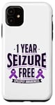 Coque pour iPhone 11 1 an de soutien pour la sensibilisation à l'épilepsie sans crises