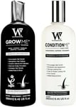 Hair Growth Shampoo & Conditioner by Watermans UK Biotin, Argan Oil, Allantoin,