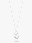 Georg Jensen Offspring Diamond Pave Pendant Necklace, Silver