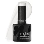 Mylee Gel Nail Polish 10ml [Break the Ice] UV/LED Soak-Off Nail Art Manicure Pedicure for Professional, Salon & Home [White Range] - Long Lasting & Easy to Apply