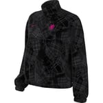 Nike Chelsea FC Essential Windrunner Third Football Jacket Woven (Women), Black/Pink Prime, FZ4217-010, XL