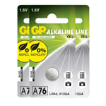 GP 76A-C1 / LR44 / LR1154 / AG13 (3 stk./pakke)