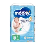 Japanilaiset housuvaipat Moony S 4-8 kg, 54 kpl