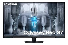 Samsung Ecran PC Odyssey Neo G7 43" 144Hz, 1ms, Dalle VA - MiniLED, Résolution UHD 4K 3840 x 2160,1,000,000:1, AMD FreeSync Premium Pro, CoreSync,Smart, Pied Ajustable, HDMI,Display Port, USB,LAN