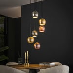 Pier Import - Luminaire vintage 6 lampes globes en verre ralf