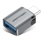 Vention Type C vers USB Adaptateur Type C Mâle vers USB 3.0 Femelle Convertisseur de câble OTG pour Macbook Pro Samsung S20 S10 Adaptateur USB OTG, Silver-