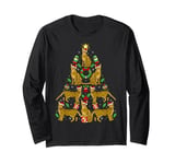 Bengal Cat Xmas Decoration Santa Bengal Cat Christmas Tree Long Sleeve T-Shirt