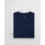 Gant Men Basic T-Shirt Double Pack Blue White 900002008 109 Navy White