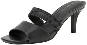 Tommy Hilfiger Mules Femme avec Talon Aiguille, Noir (Black), 39