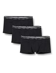 Calvin Klein Men's Surge Low Rise Trunk 3pk 000np2475a Low Rise Trunk, Black (Black W/ Black Wb), XL