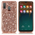 Glitter Samsung Galaxy A40 skal - Rosa Rosa